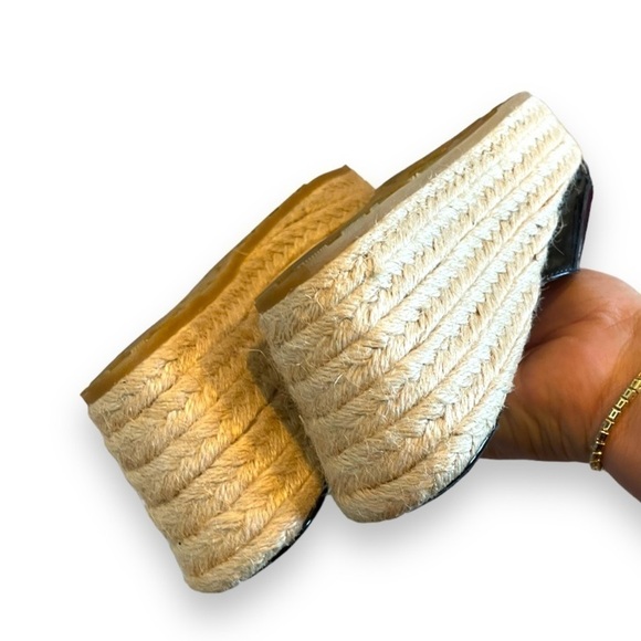 JIMMY CHOO | Black Patent Platform Espadrilles | Size 40 | 9.5 US Women’s - Picture 7 of 9